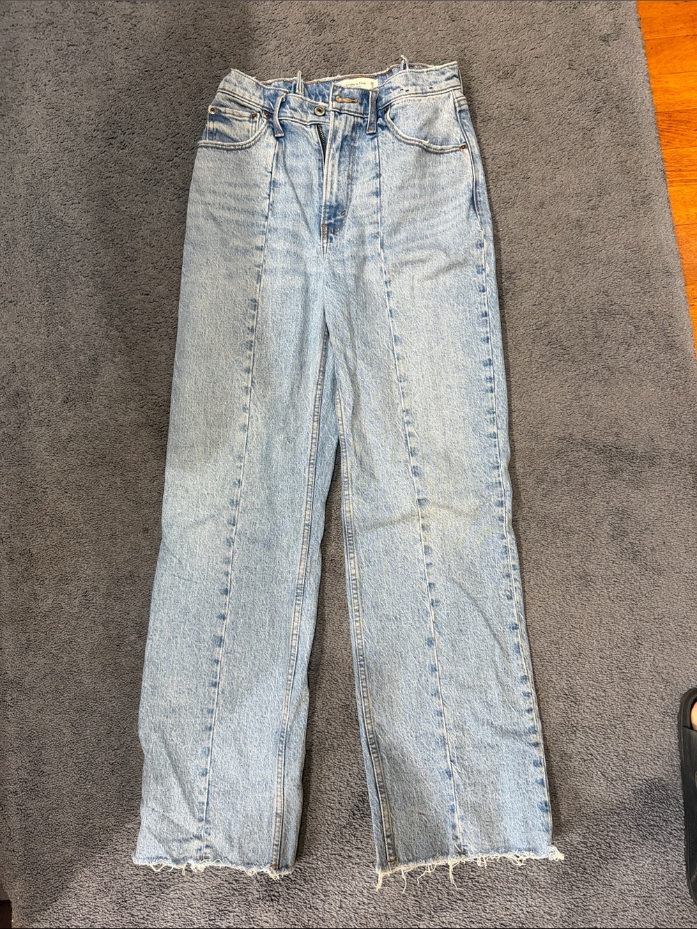 Abercrombie & Fitch Light Blue Straight Leg Jeans